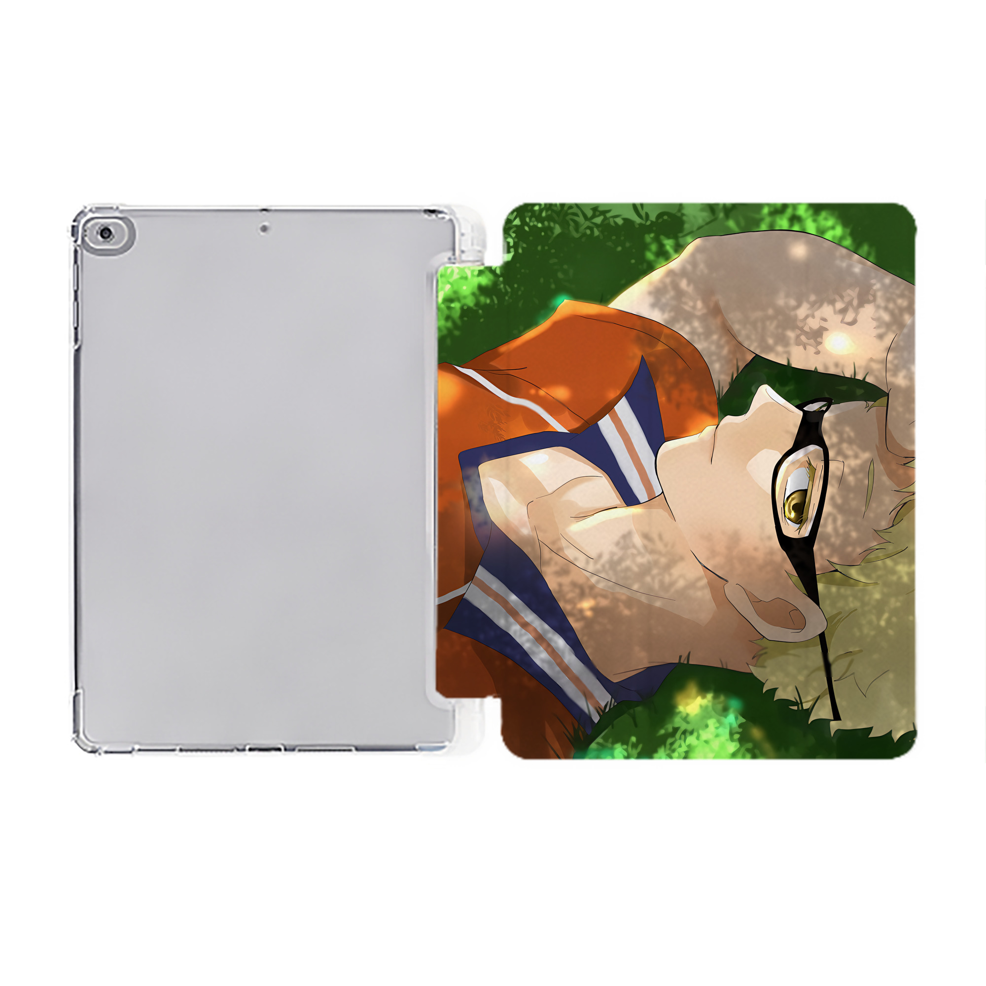 （画像用） ハイキュー!! Haikyu!! IPad ケース ペン収納付き 三つ折りスタンド PUレザー×シリコン 対応機種9.5/10.5/10.9インチ